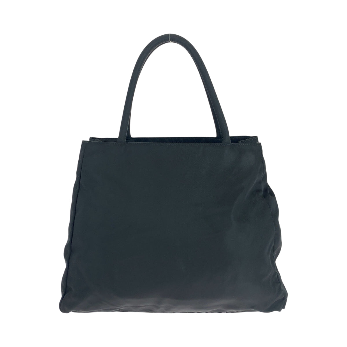 18877
PRADA プラダ テスート 三角ロゴプレート ブラック 黒 シルバー金具 ナイロン トートバッグ ハンドバッグ  レディース ABP