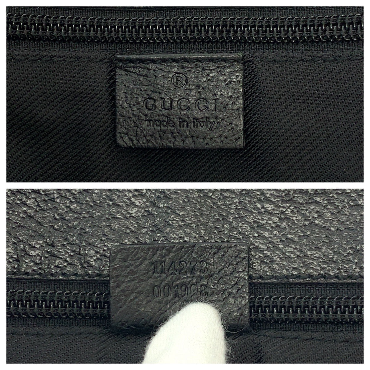 18879
GUCCI グッチ ブラック 黒 シルバー金具 GGキャンバス 114273 ショルダーバッグ 斜め掛け  レディース A