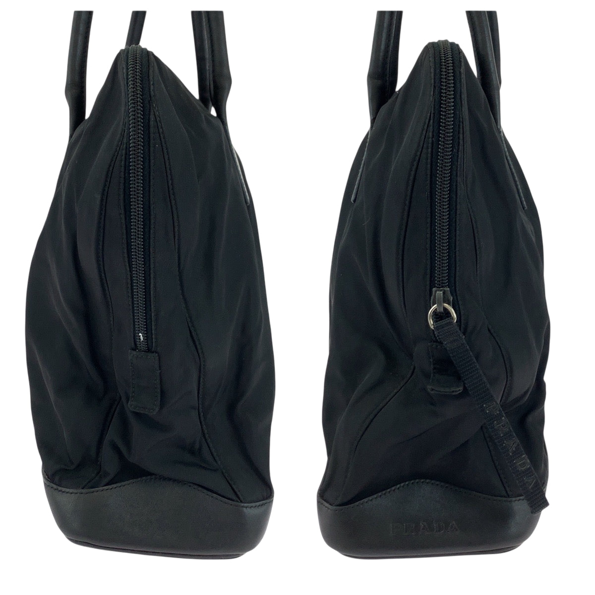 18880
PRADA プラダ テスート ロゴ ブラック 黒 シルバー金具 ナイロン / レザー トートバッグ ショルダーバッグ  レディース ABP