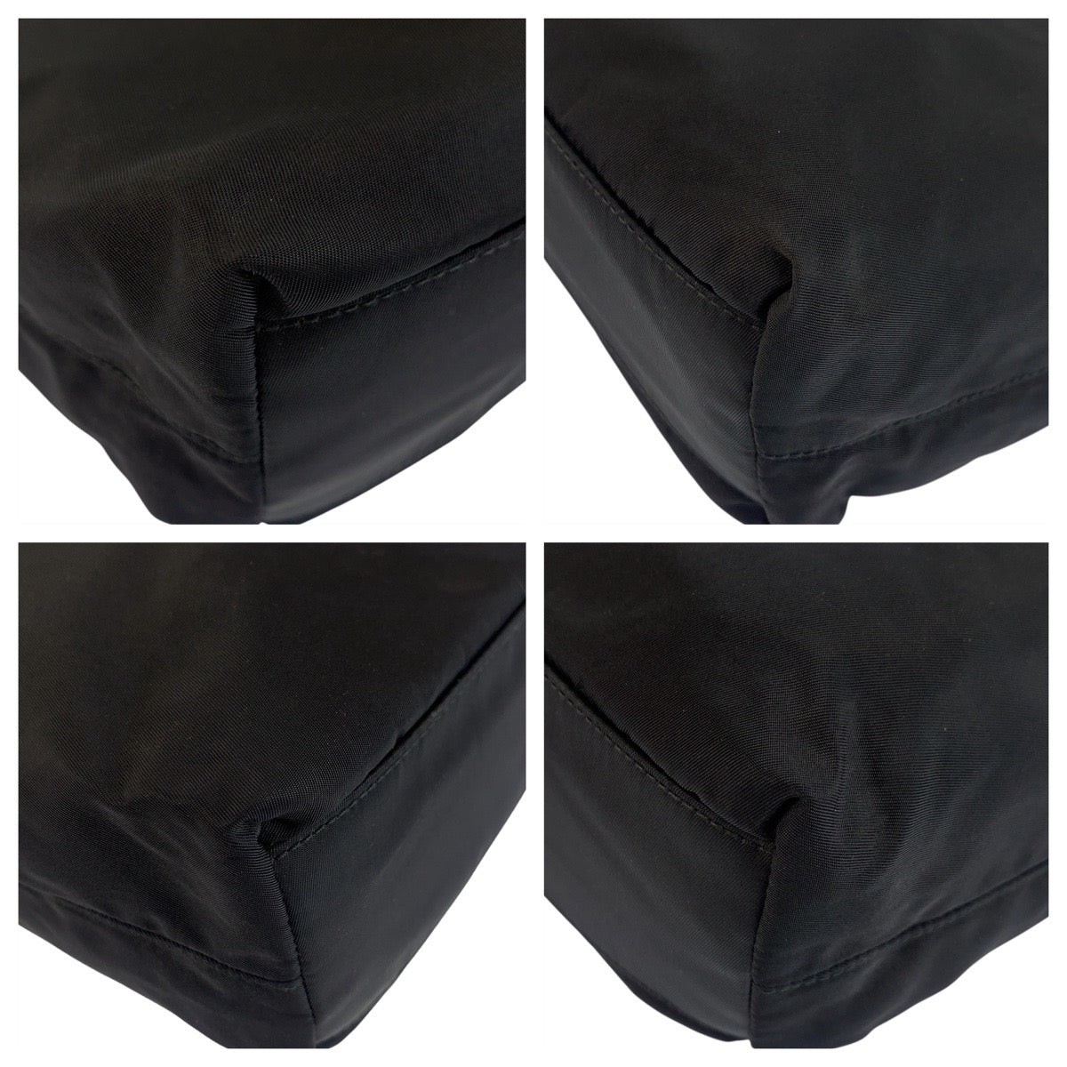 18882
PRADA プラダ テスート 三角ロゴプレート ブラック 黒 シルバー金具 ナイロン トートバッグ ショルダーバッグ  レディース ABP34