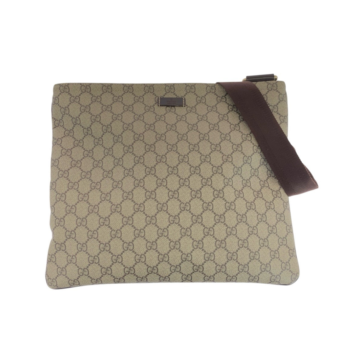 18885
GUCCI Beige Brown Gold Hardware GG Supreme Canvas / Leather 201446 Shoulder Bag Messenger Bag Women's ABP34