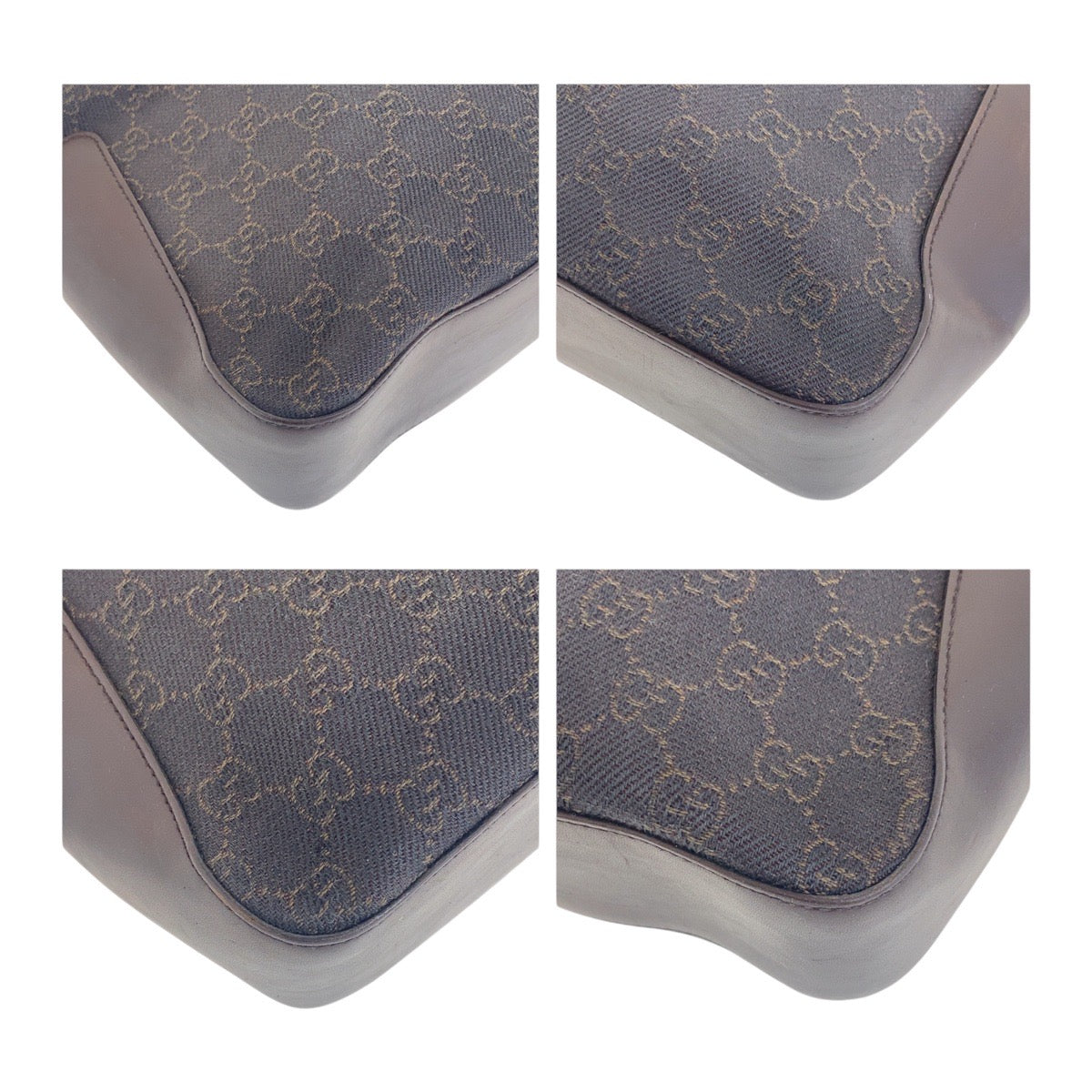 18887
GUCCI Brown Silver Hardware GG Canvas 73983 Tote Bag Shoulder Bag Ladies AB29