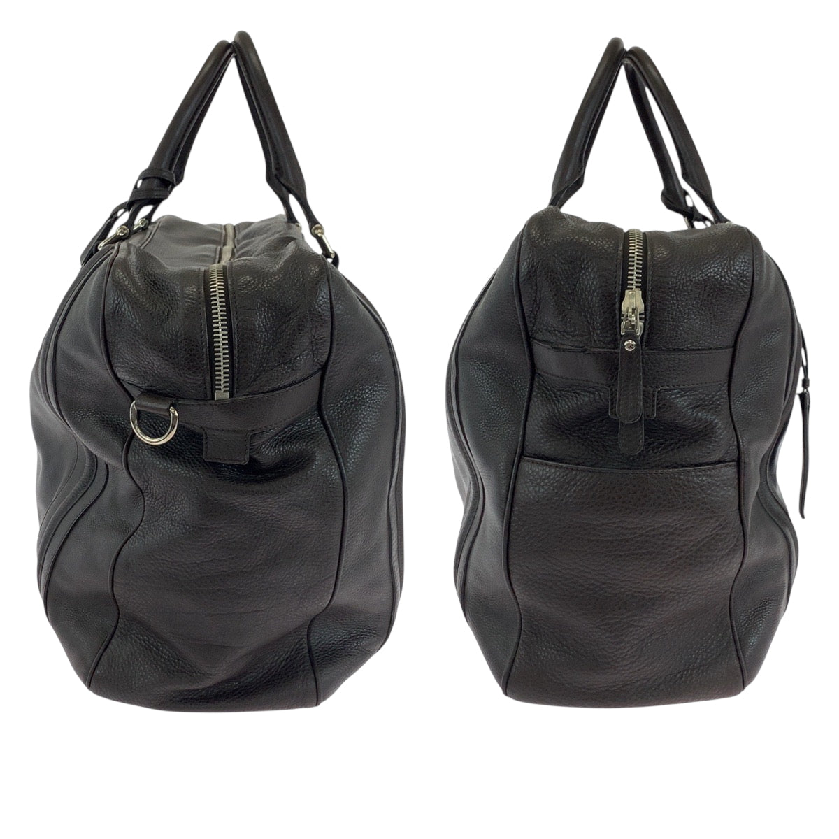 18888
GUCCI グッチ ダークブラウン シルバー金具 レザー 23643 ボストンバッグ ショルダーバッグ ハンドバッグ 2way  メンズ AB48