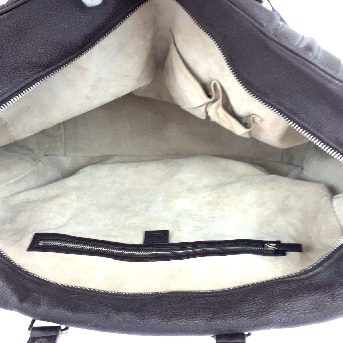 18888
GUCCI グッチ ダークブラウン シルバー金具 レザー 23643 ボストンバッグ ショルダーバッグ ハンドバッグ 2way  メンズ AB48