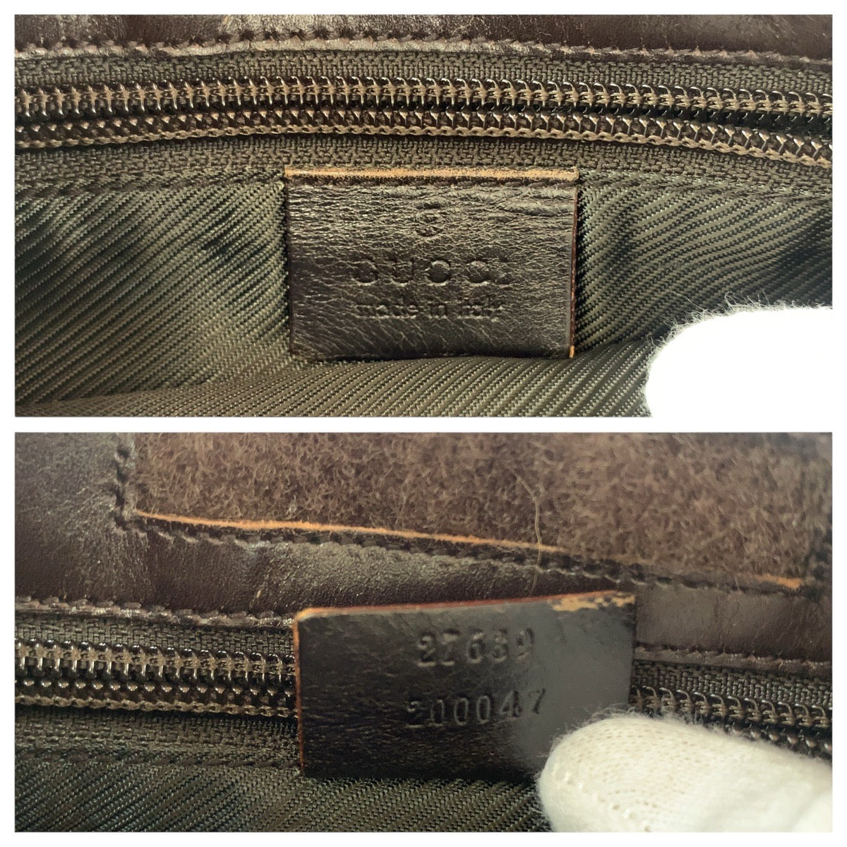 18889
GUCCI Brown Silver Hardware GG Supreme Canvas / Leather 27639 Shoulder Bag Pochette Women's AB31