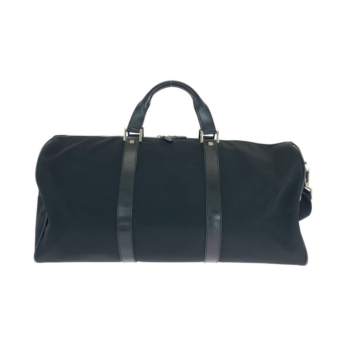 18890
GUCCI グッチ ブラック 黒 シルバー金具 ナイロン 012 0399 ショルダーバッグ ボストンバッグ 2way メンズ ABP52