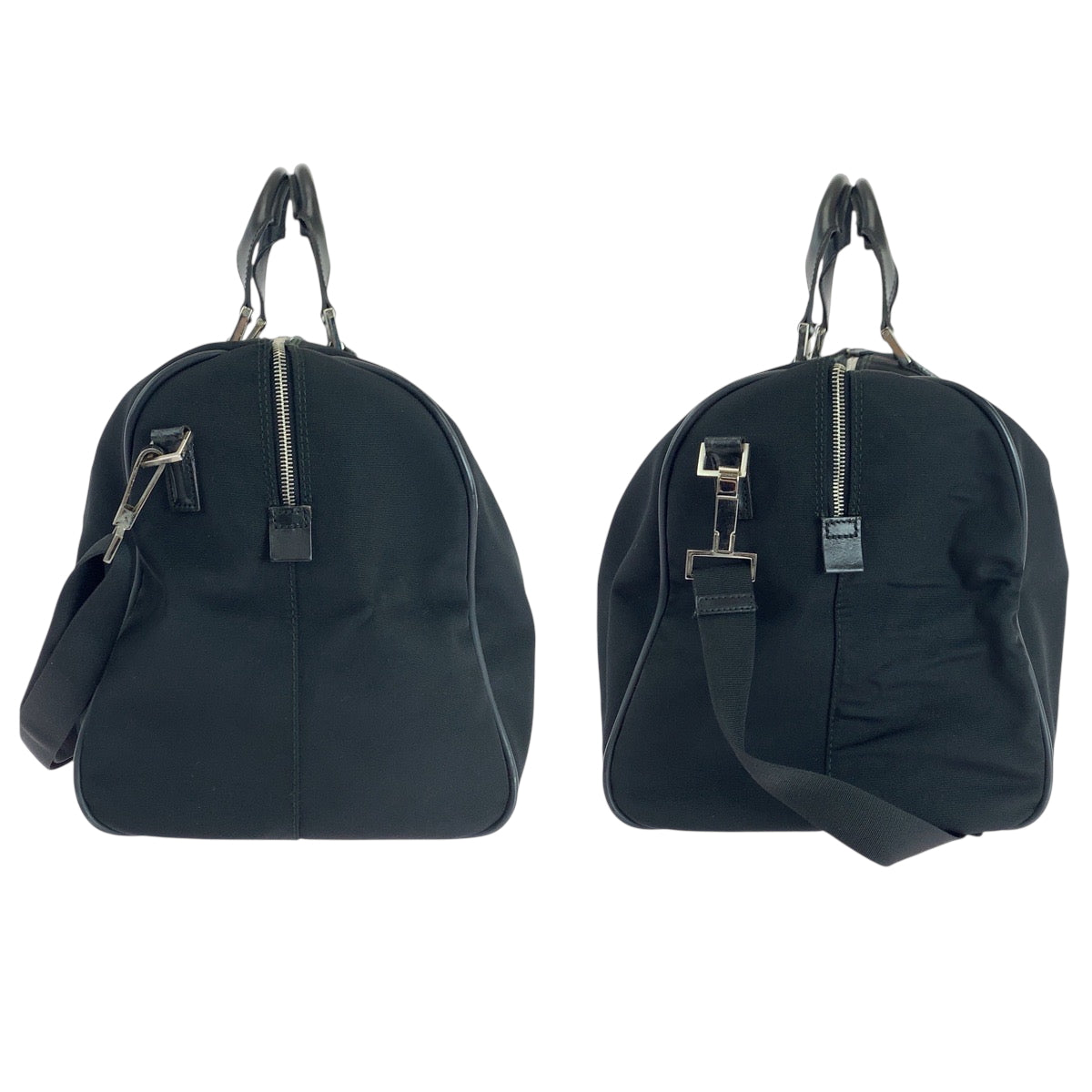 18890
GUCCI グッチ ブラック 黒 シルバー金具 ナイロン 012 0399 ショルダーバッグ ボストンバッグ 2way メンズ ABP52