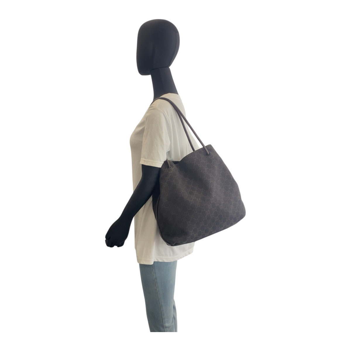 18892
GUCCI グッチ ブラウン  GGキャンバス / レザー 101341 ショルダーバッグ  レディース ABP29