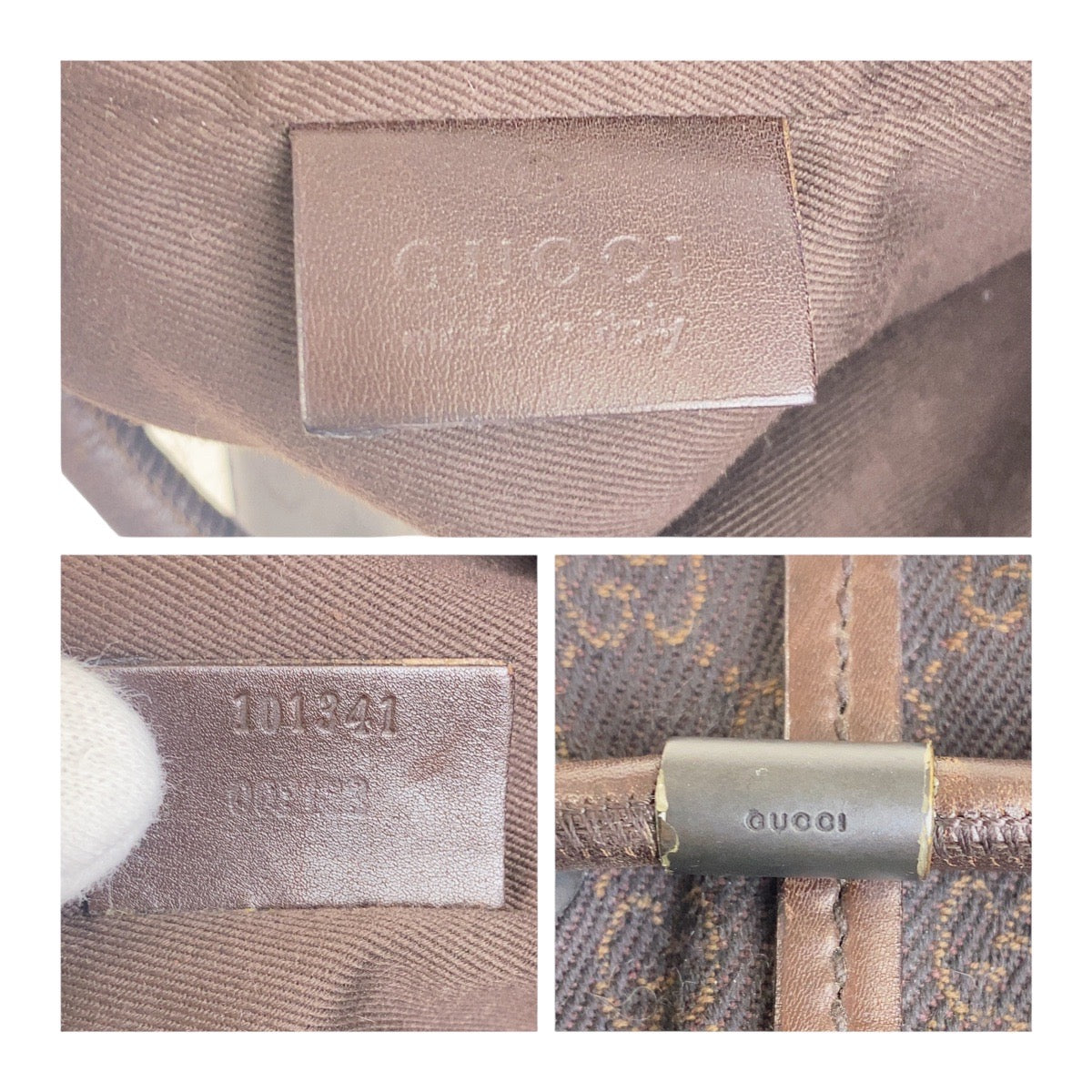 18892
GUCCI グッチ ブラウン  GGキャンバス / レザー 101341 ショルダーバッグ  レディース ABP29