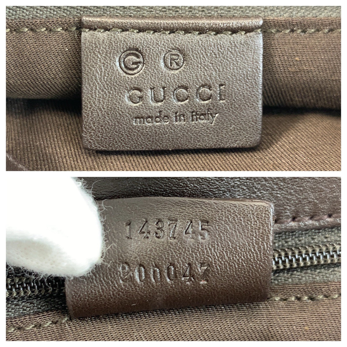 18895
GUCCI Brown Silver Hardware GG Canvas / Leather 143745 Shoulder Bag for Women ABP38