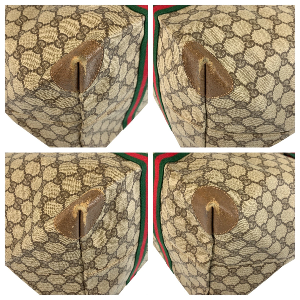 18896
GUCCI グッチ ヴィンテージ シェリーライン オールドグッチ ブラウン ベージュ GGスプリームキャンバス / レザー 89 19 012 ボストンバッグ トラベルバッグ メンズ AB46