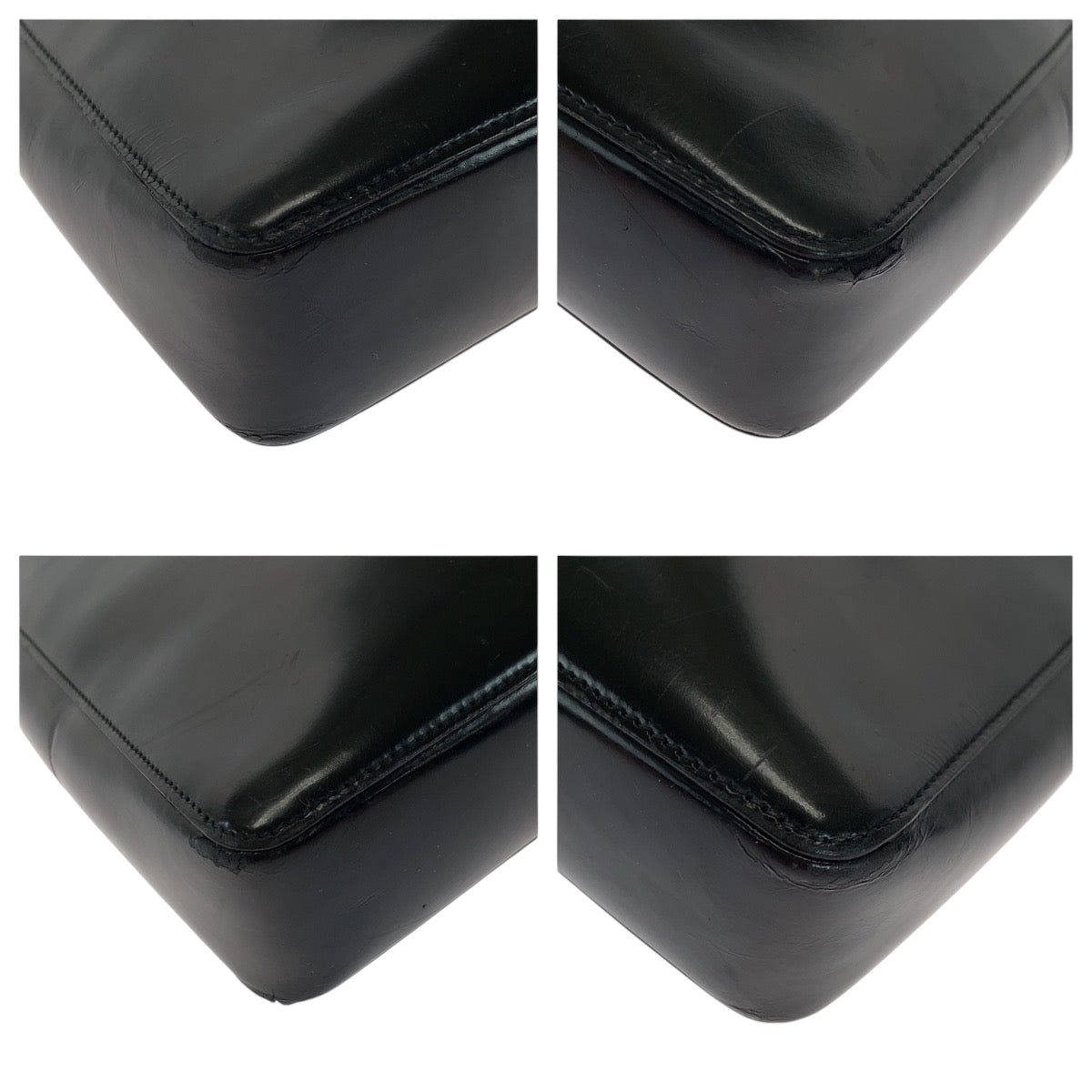 18898
GUCCI グッチ シェリーライン ブラック 黒 シルバー金具 パテントレザー 001 3246 ショルダーバッグ 肩掛け レディース AB38