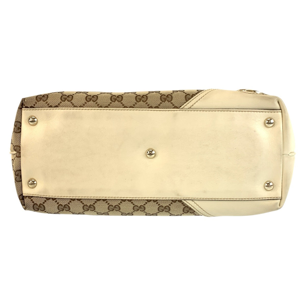 18899
GUCCI Abbey New Britt Beige Gold Hardware GG Canvas / Leather 169945 Tote Bag Women's AB34