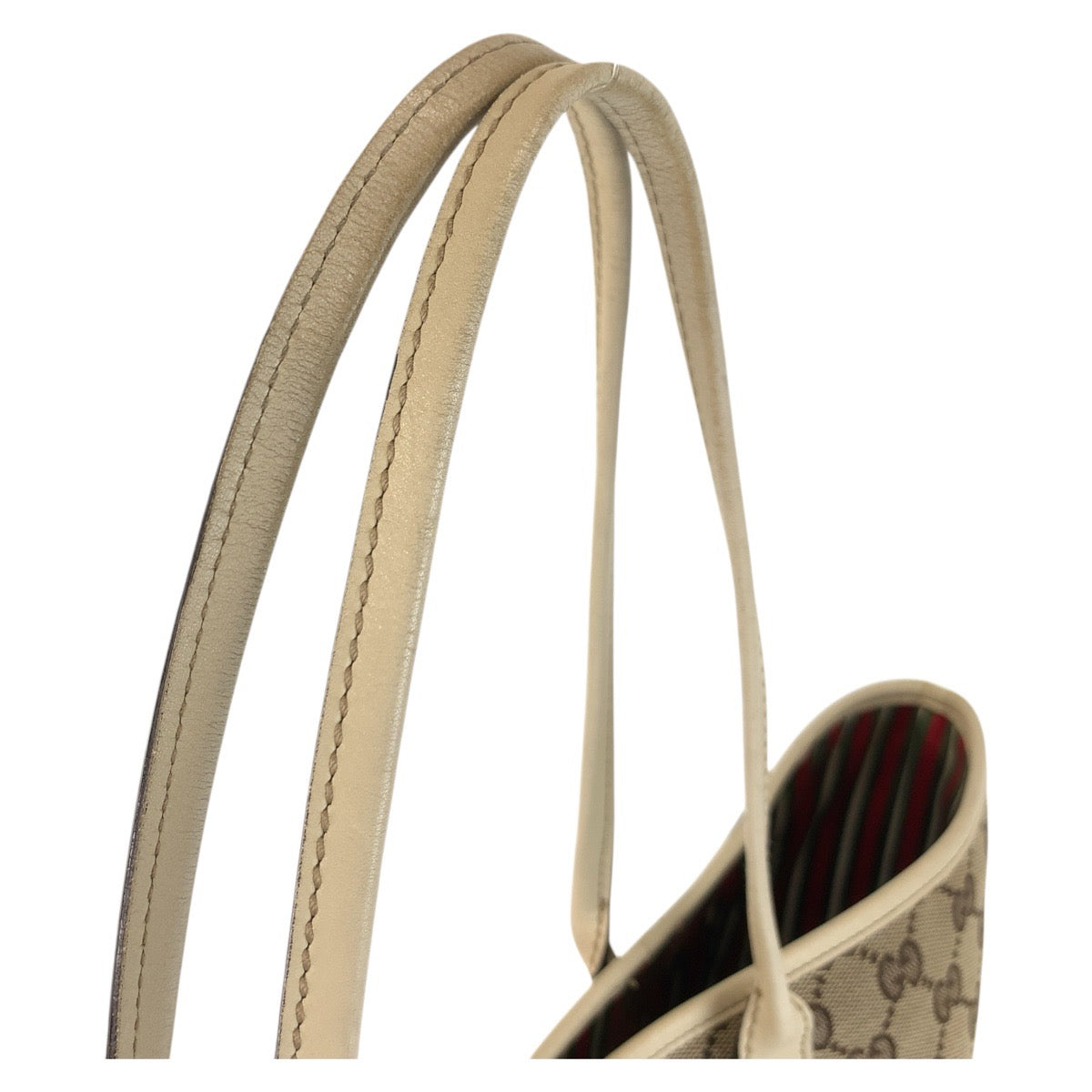 18899
GUCCI Abbey New Britt Beige Gold Hardware GG Canvas / Leather 169945 Tote Bag Women's AB34