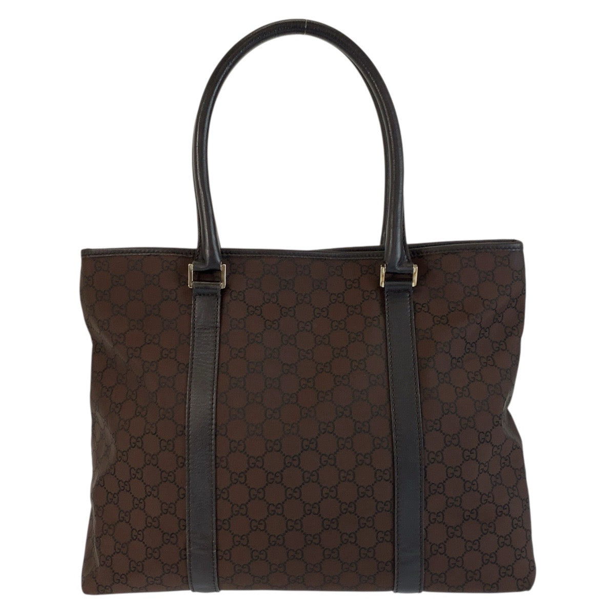 18900
GUCCI GG Pattern Brown Silver Hardware Nylon / Leather 257304 Tote Bag Shoulder Bag Ladies ABP43