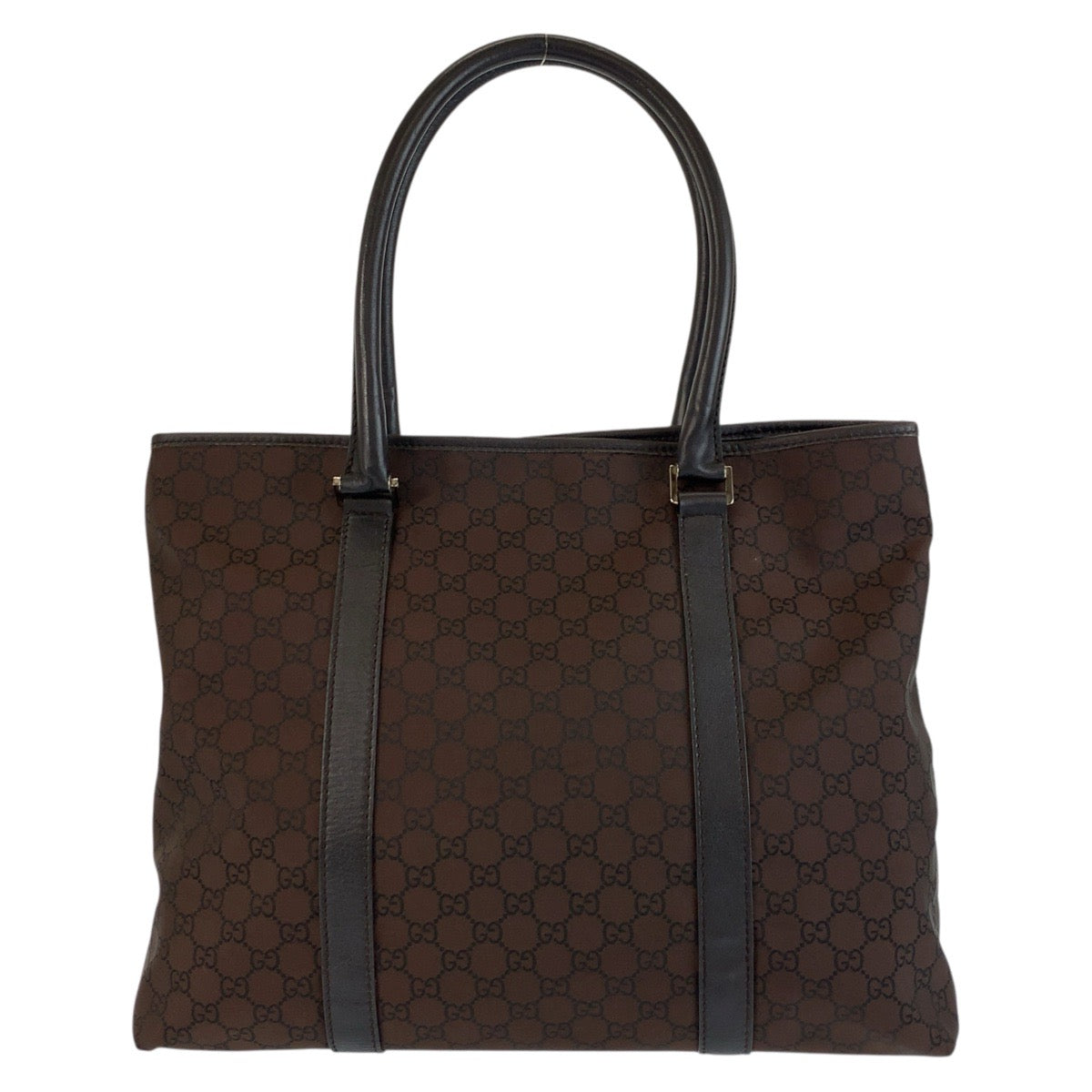 18900
GUCCI GG Pattern Brown Silver Hardware Nylon / Leather 257304 Tote Bag Shoulder Bag Ladies ABP43