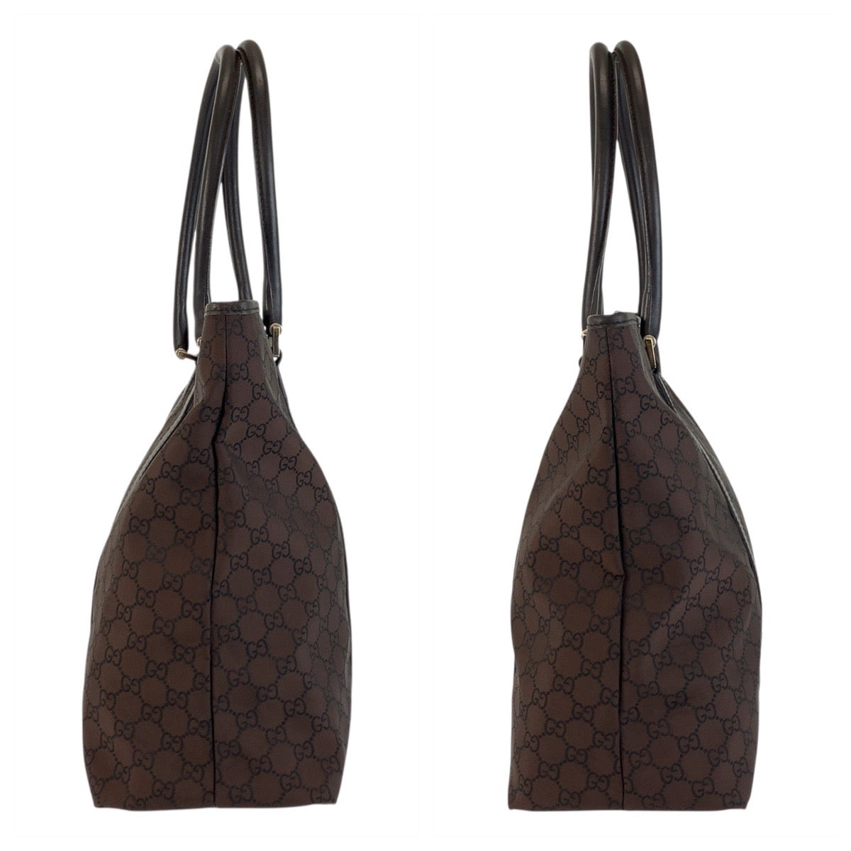 18900
GUCCI GG Pattern Brown Silver Hardware Nylon / Leather 257304 Tote Bag Shoulder Bag Ladies ABP43