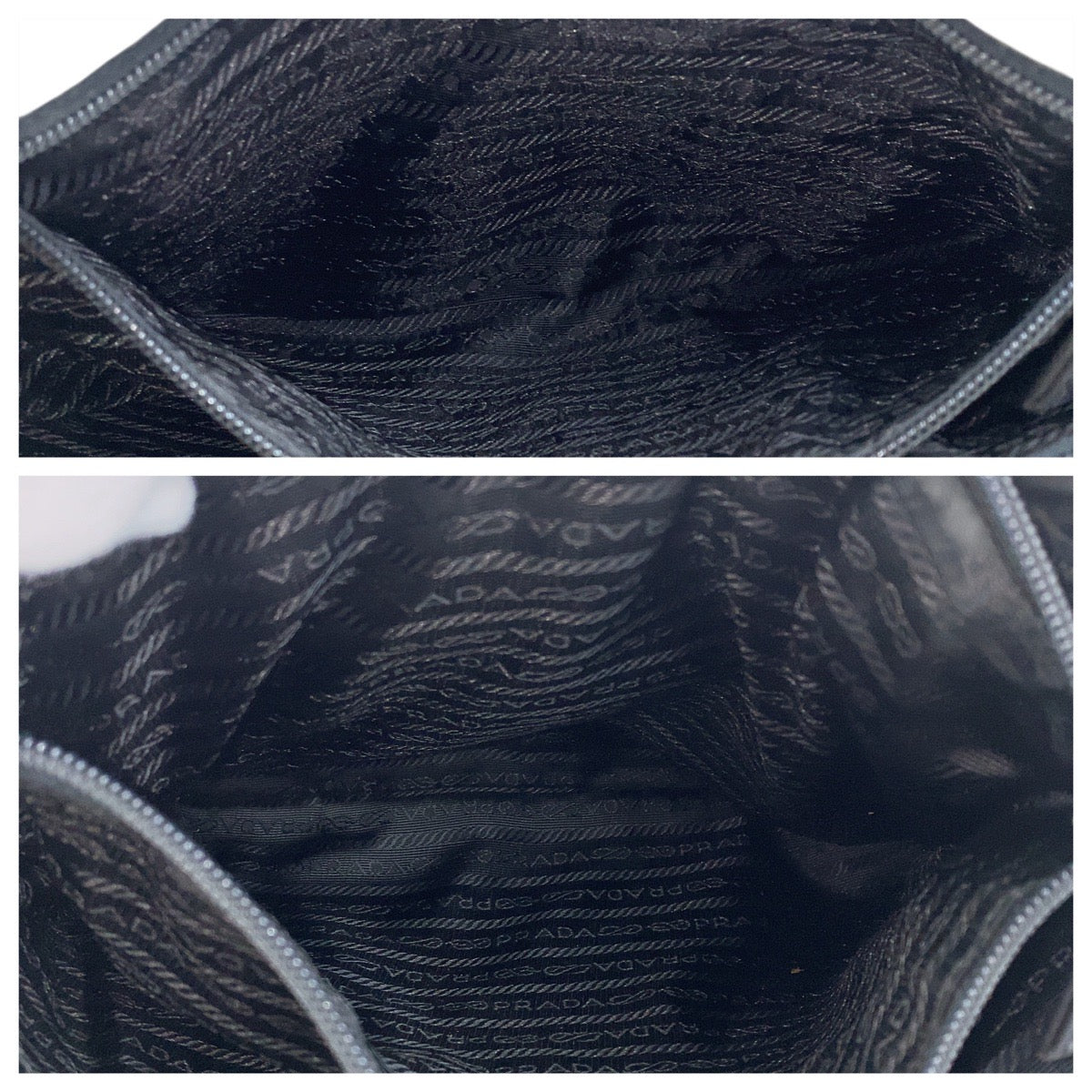 18902
PRADA プラダ テスート 三角ロゴプレート ブラック 黒 シルバー金具 ナイロン / レザー トートバッグ ショルダーバッグ  レディース ABP38