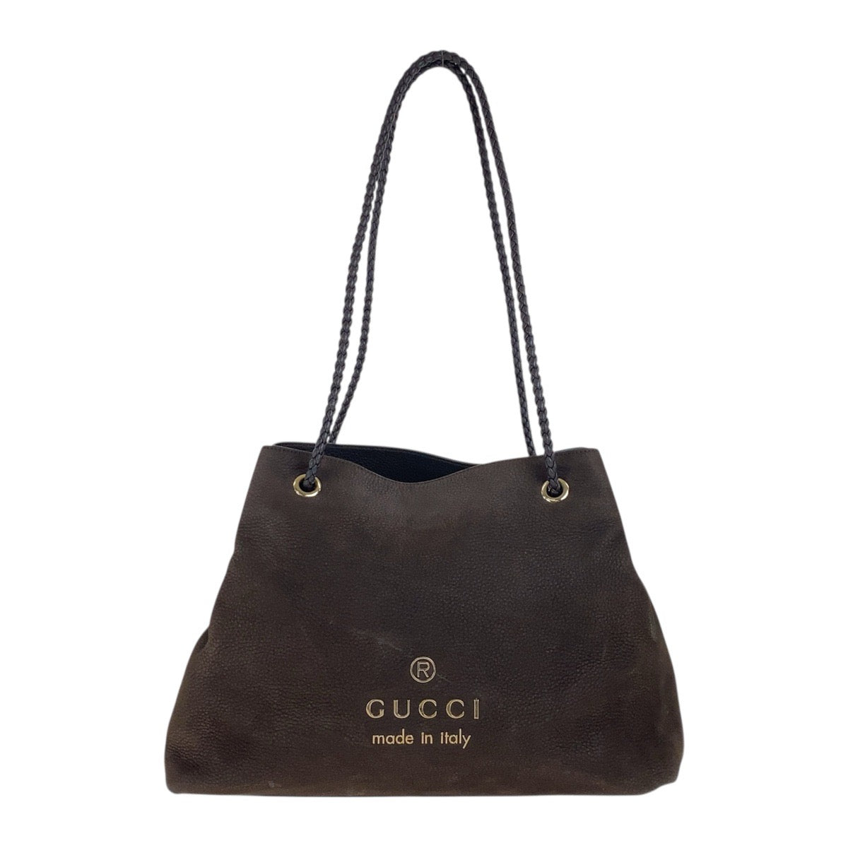 18904
GUCCI グッチ ブラウン ゴールド金具 ヌバック 419689 ショルダーバッグ トートバッグ  レディース AB41