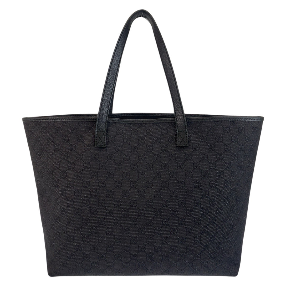 18914
GUCCI グッチ インターロッキング ブラック 黒 シルバー金具 GGキャンバス / レザー 211525 トートバッグ ショルダーバッグ  レディース ABP48