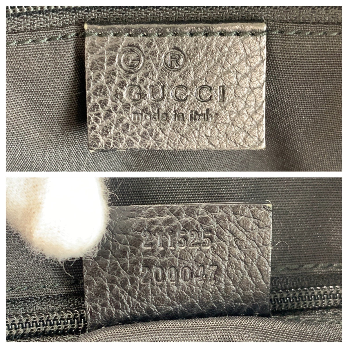 18914
GUCCI グッチ インターロッキング ブラック 黒 シルバー金具 GGキャンバス / レザー 211525 トートバッグ ショルダーバッグ  レディース ABP48