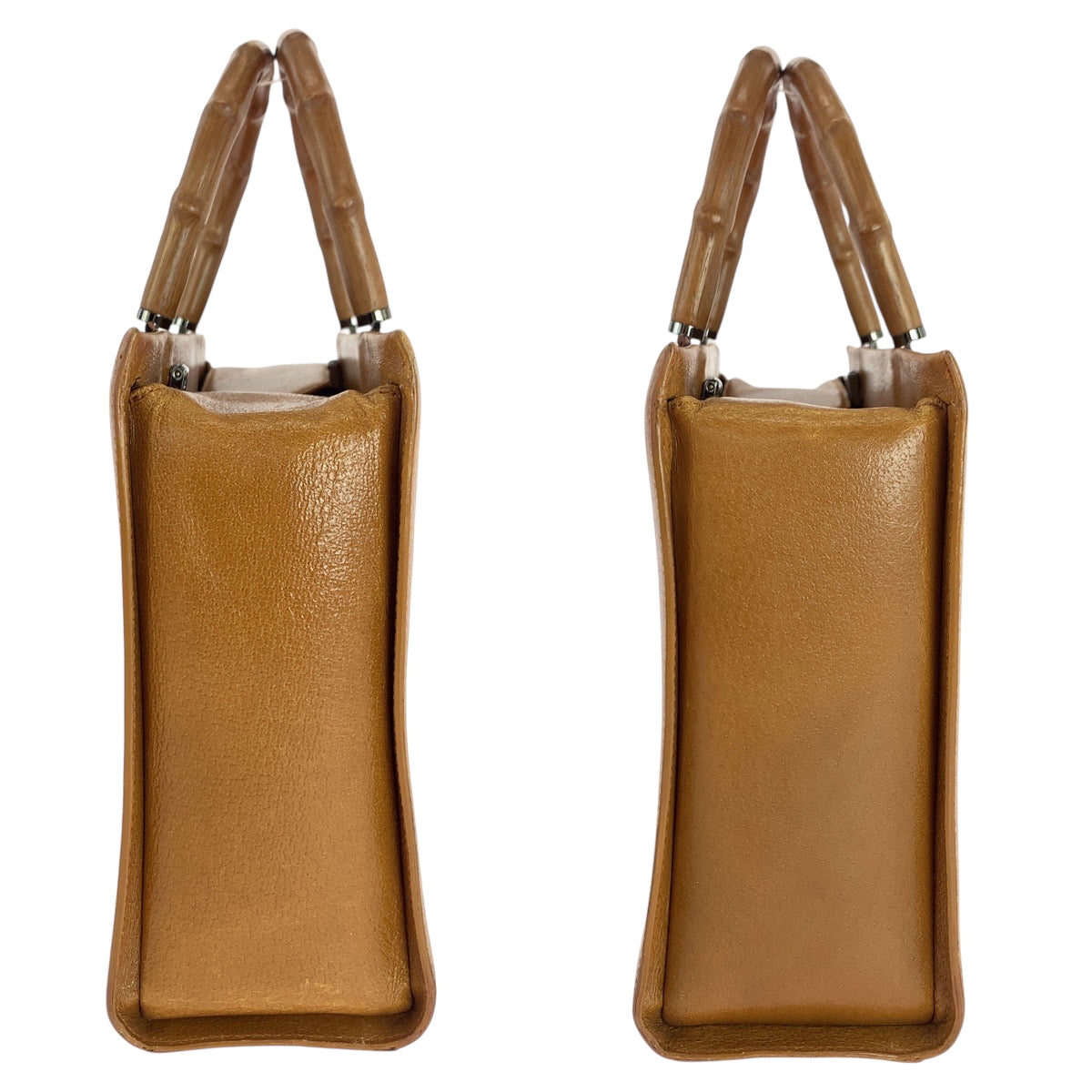 18915
GUCCI グッチ バンブー ブラウン キャメル シルバー金具 レザー 002 1035 ハンドバッグ ショルダーバッグ 2way レディース AB38
