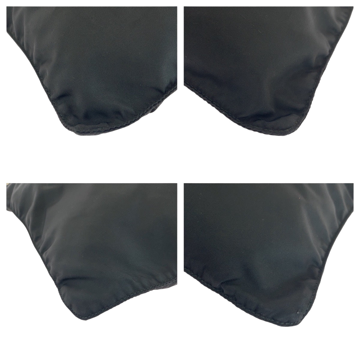 18917
PRADA プラダ テスート 三角ロゴプレート ブラック 黒 シルバー金具 ナイロン ショルダーバッグ サコッシュ  レディース AB27