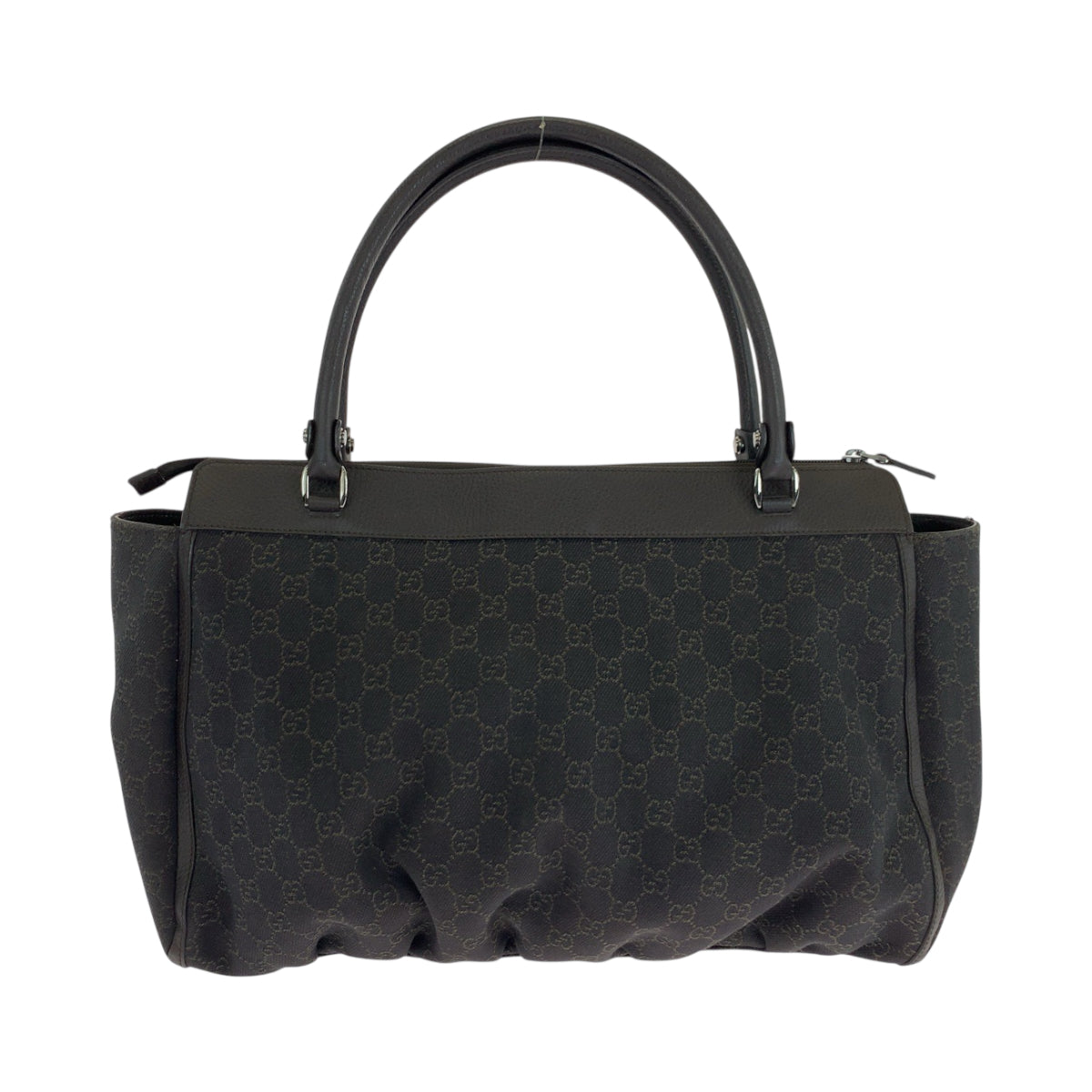 18919
GUCCI グッチ GGデニム ブラック 黒 シルバー金具 GGキャンバス 341491 トートバッグ ショルダーバッグ レディース A57