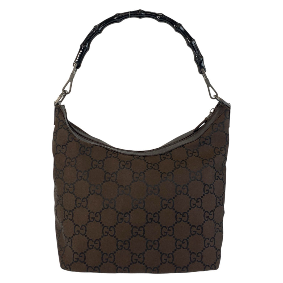 18921
GUCCI Bamboo GG Pattern Brown Nylon 000 0531 Shoulder Bag Women's ABP34