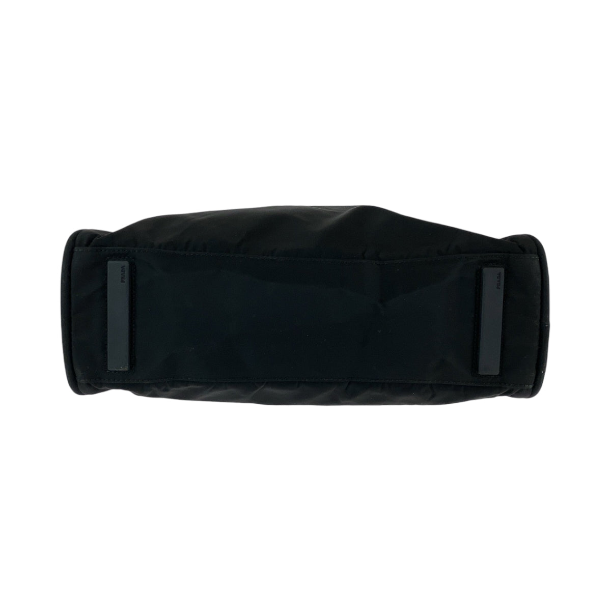 18923
PRADA プラダ 三角ロゴプレート ブラック 黒 シルバー金具 ナイロン ハンドバッグ ショルダーバッグ  レディース AB