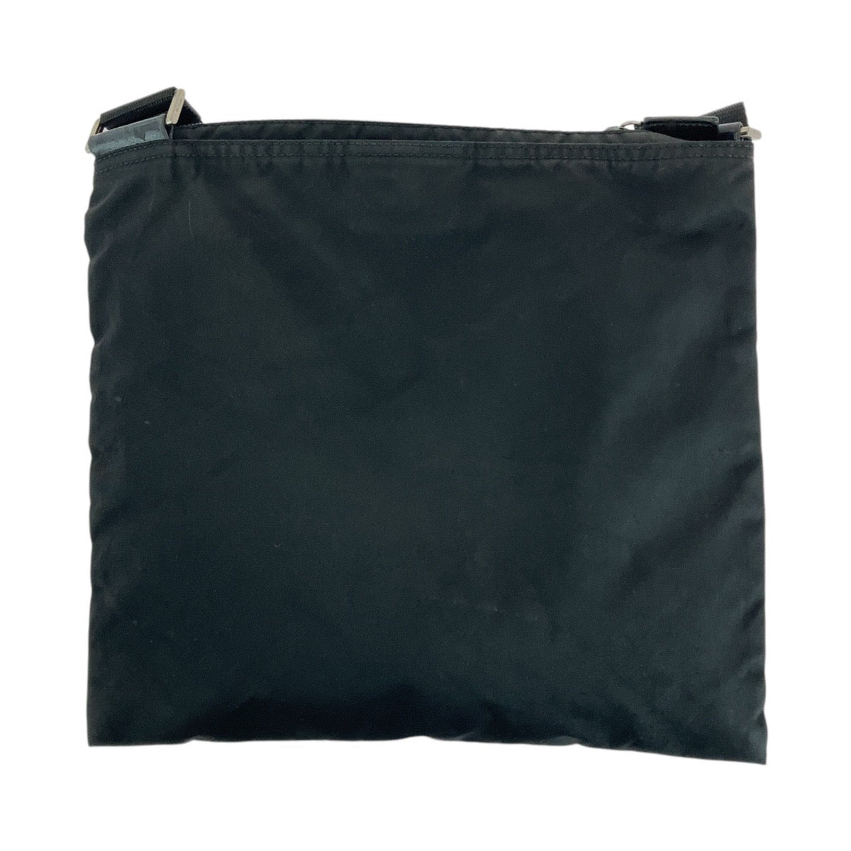 18926
PRADA プラダ テスート 三角ロゴプレート ブラック 黒 シルバー金具 ナイロン ショルダーバッグ ポシェット  レディース ABP