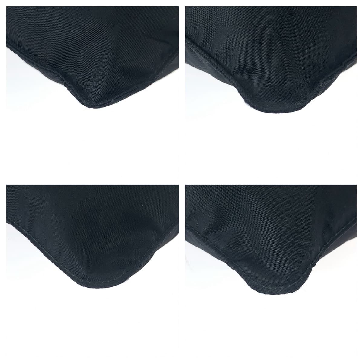 18930
PRADA プラダ テスート 三角ロゴプレート ブラック 黒 シルバー金具 ナイロン ショルダーバッグ メッセンジャーバッグ  メンズ AB