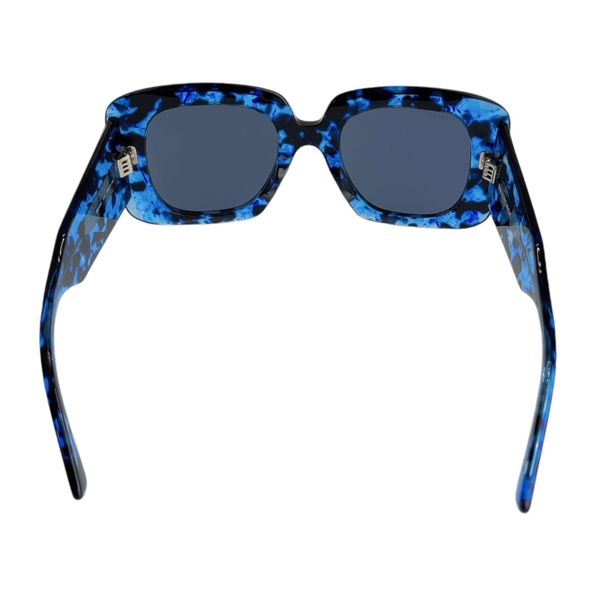 18934
BALENCIAGA バレンシアガ スクエアフルリム 男女兼用 ブルー マーブル シルバー金具 プラスチック BB0119S 003 53□23 140 サングラス スクエア  メンズ A