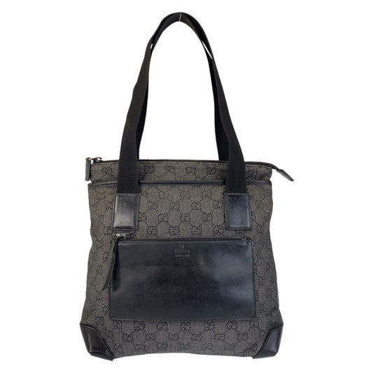 18939
GUCCI グッチ ブラック 黒 GGキャンバス / レザー 28893 トートバッグ ショルダーバッグ  レディース AB