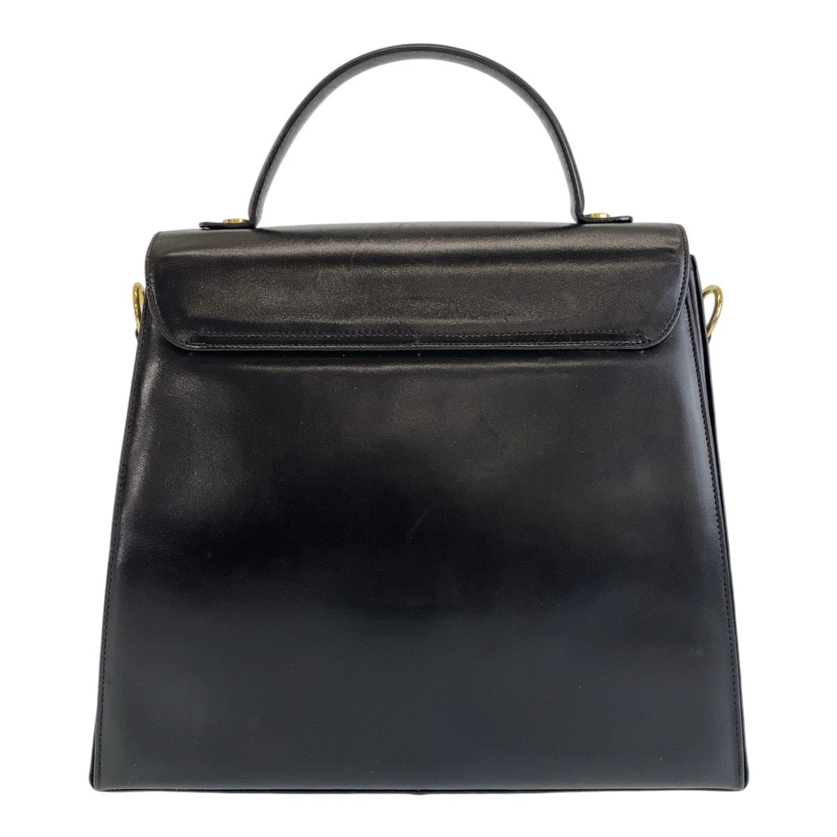 18944
Salvatore Ferragamo サルヴァトーレフェラガモ ヴィンテージ ガンチーニ ブラック 黒 ゴールド金具 レザー E 21 0536 ハンドバッグ レディース AB