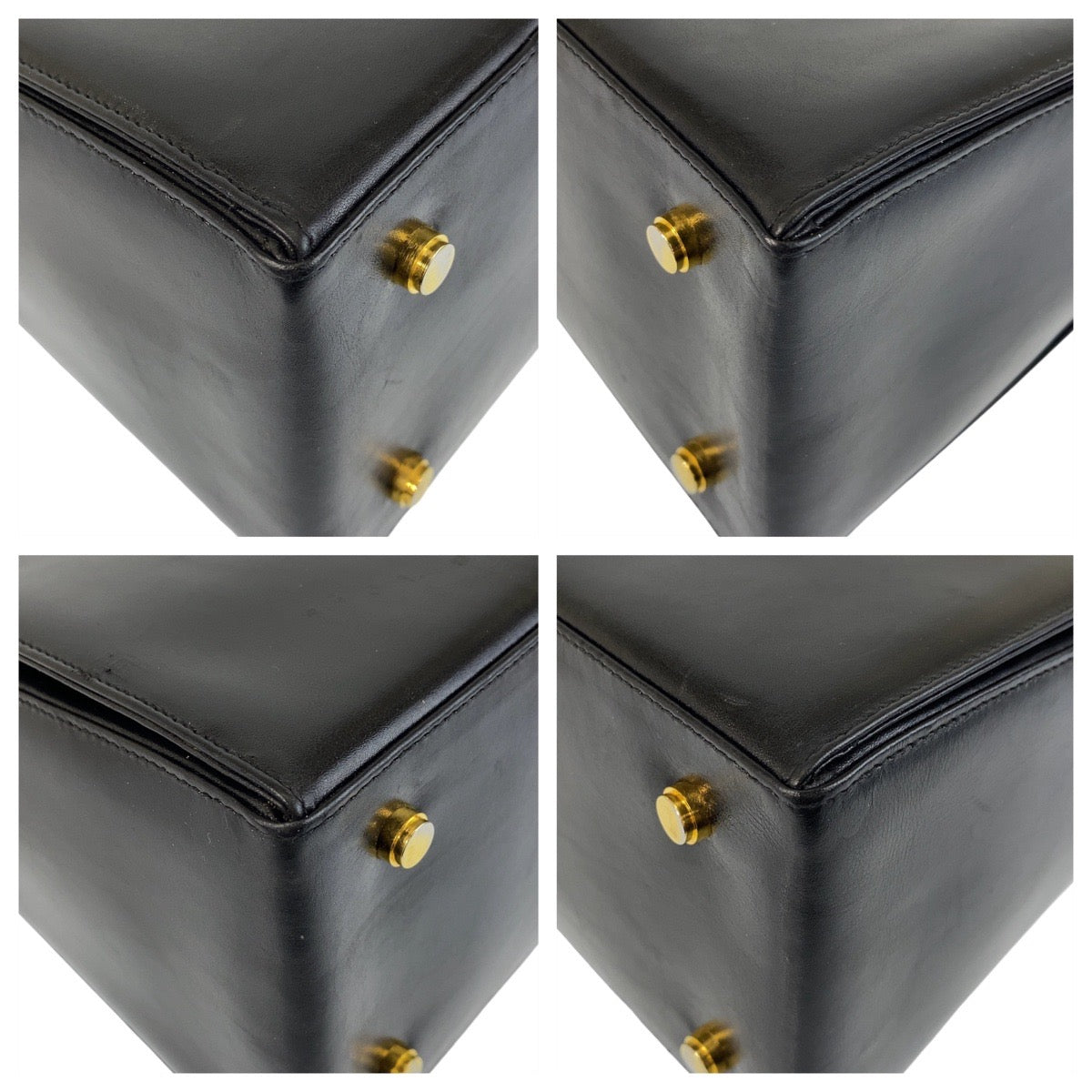 18944
Salvatore Ferragamo サルヴァトーレフェラガモ ヴィンテージ ガンチーニ ブラック 黒 ゴールド金具 レザー E 21 0536 ハンドバッグ レディース AB