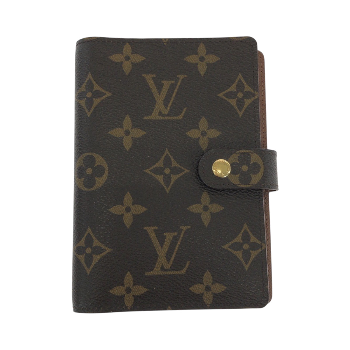 18947
LOUIS VUITTON ルイヴィトン モノグラム アジェンダPM ブラウン ゴールド金具 PVC R20005 手帳カバー  ABP10