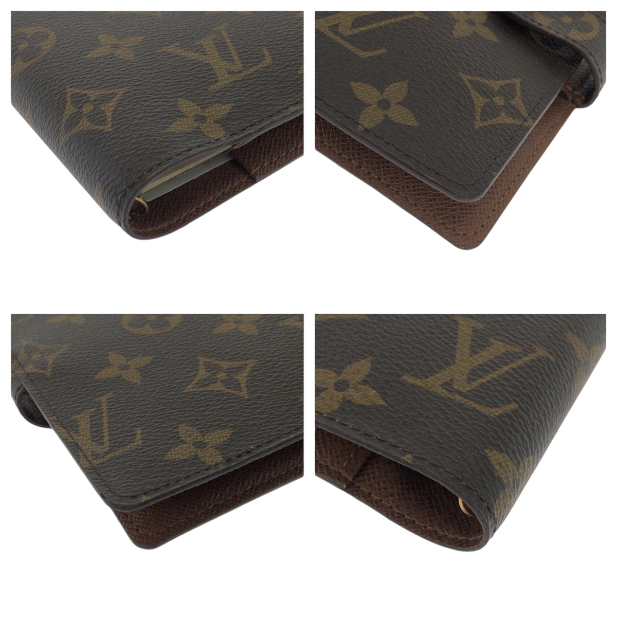 18947
LOUIS VUITTON ルイヴィトン モノグラム アジェンダPM ブラウン ゴールド金具 PVC R20005 手帳カバー  ABP10