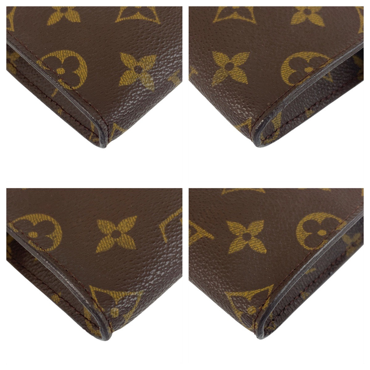 18948
LOUIS VUITTON ルイヴィトン モノグラム ポッシュ トワレット15 ブラウン ゴールド金具 PVC M47546 ポーチ  レディース ABP16