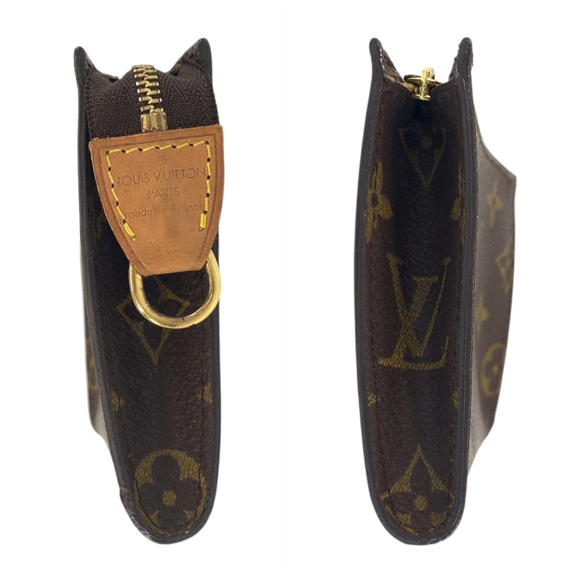 18948
LOUIS VUITTON ルイヴィトン モノグラム ポッシュ トワレット15 ブラウン ゴールド金具 PVC M47546 ポーチ  レディース ABP16