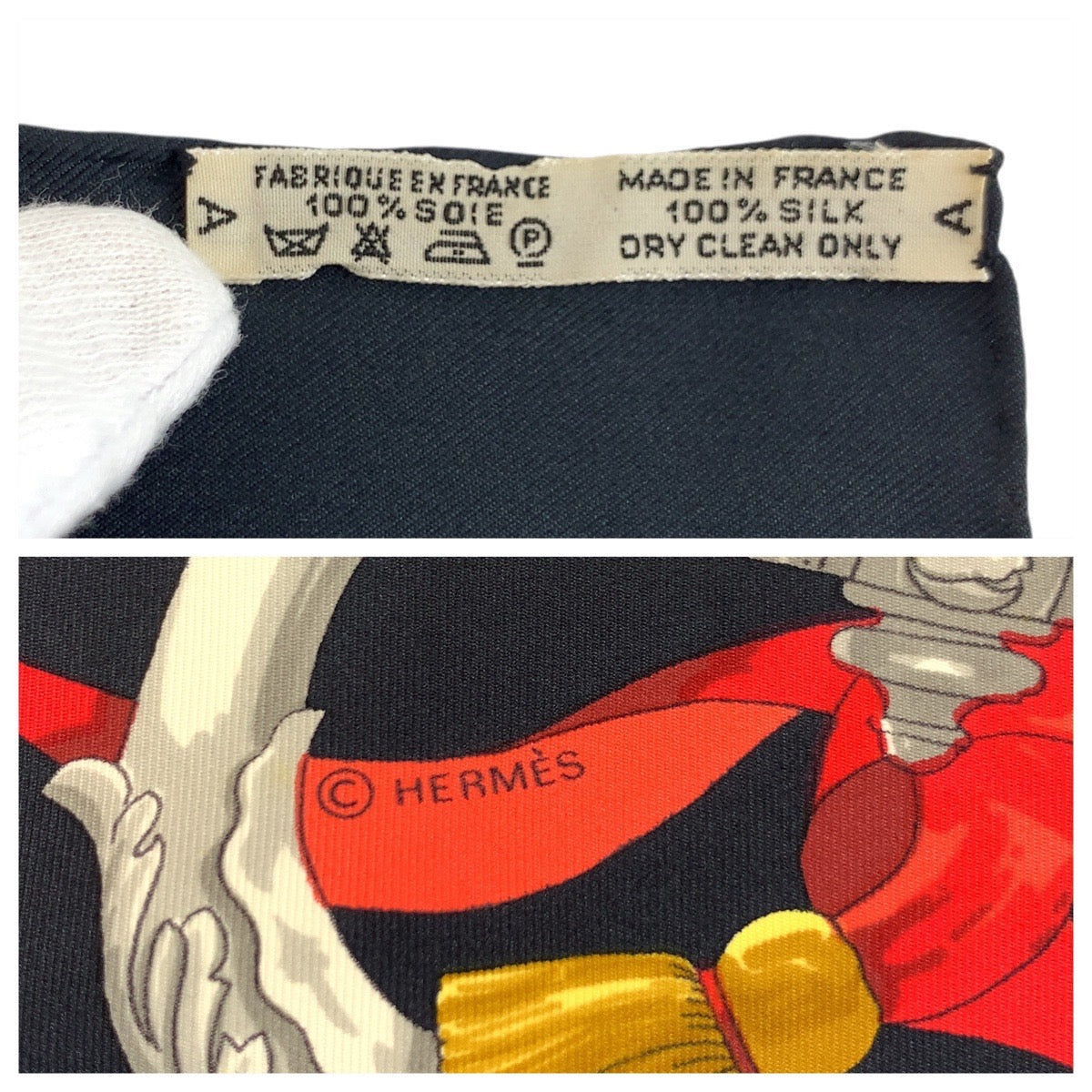 18959
HERMES エルメス FERRONNERIE カレ90 ブラック 黒 マルチカラー スカーフ 大判スカーフ レディース AB20