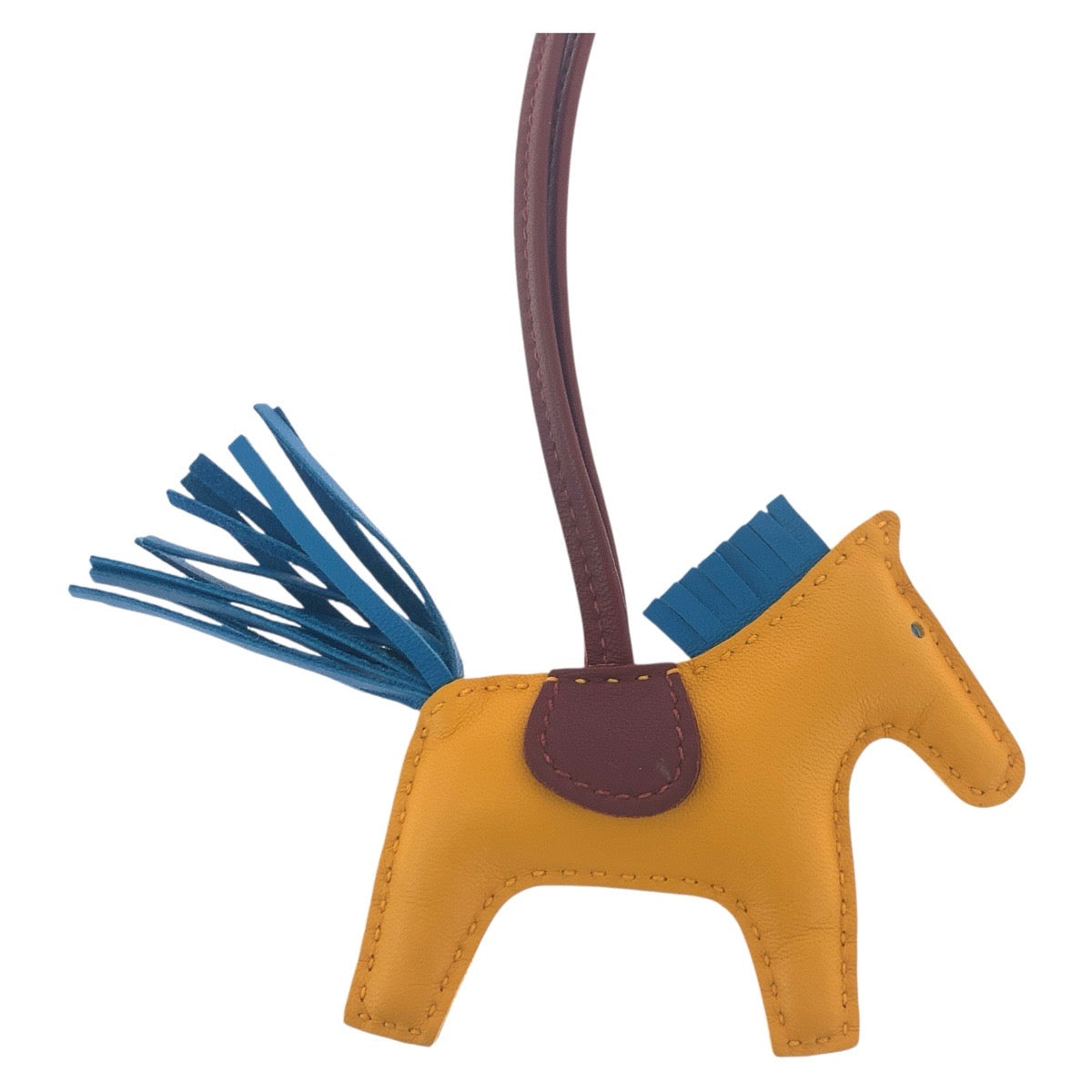 18965
HERMES エルメス ロデオチャームPM 男女兼用 イエロー マルチカラー アニョーミロ バッグチャーム キーホルダー A刻印  レディース A48