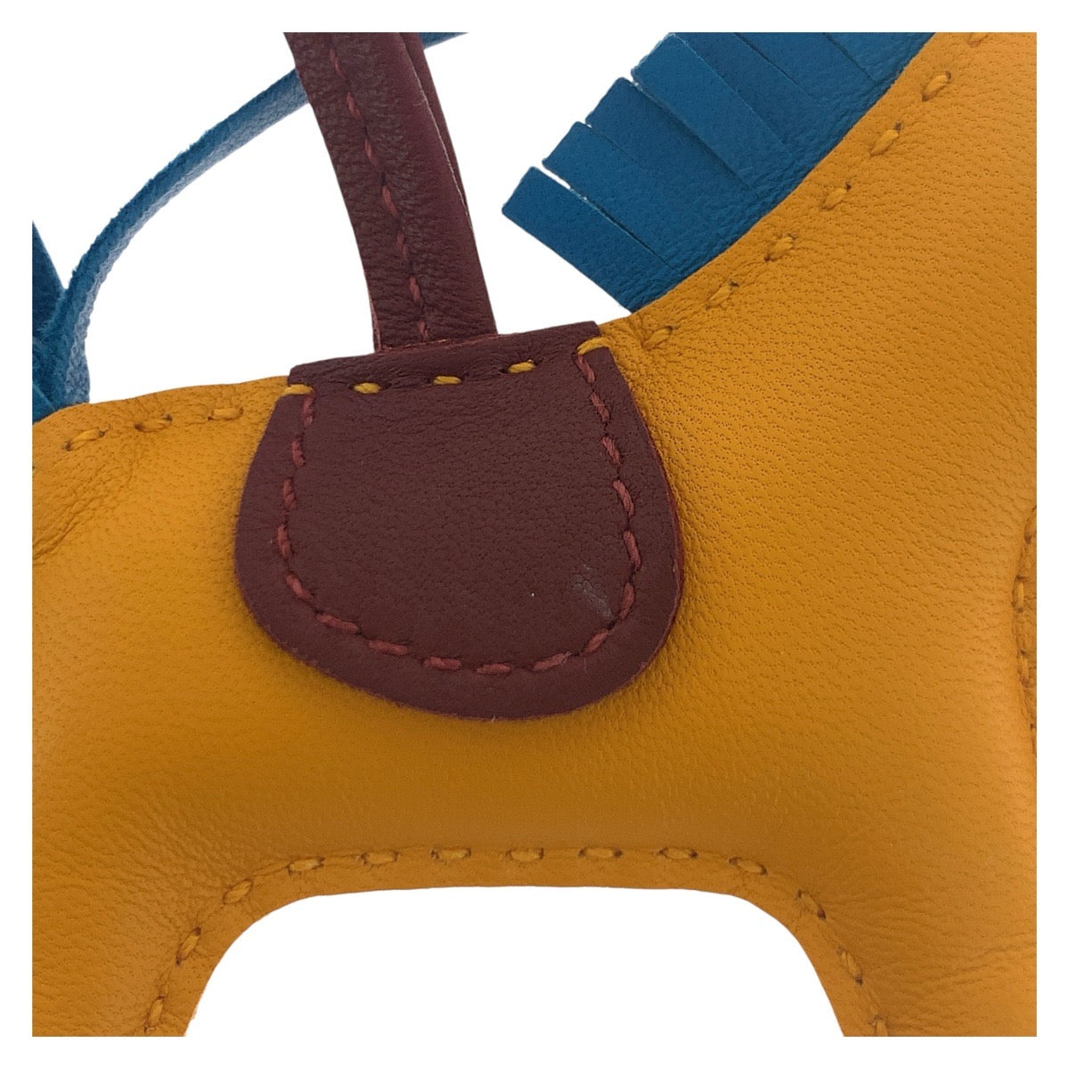 18965
HERMES エルメス ロデオチャームPM 男女兼用 イエロー マルチカラー アニョーミロ バッグチャーム キーホルダー A刻印  レディース A48