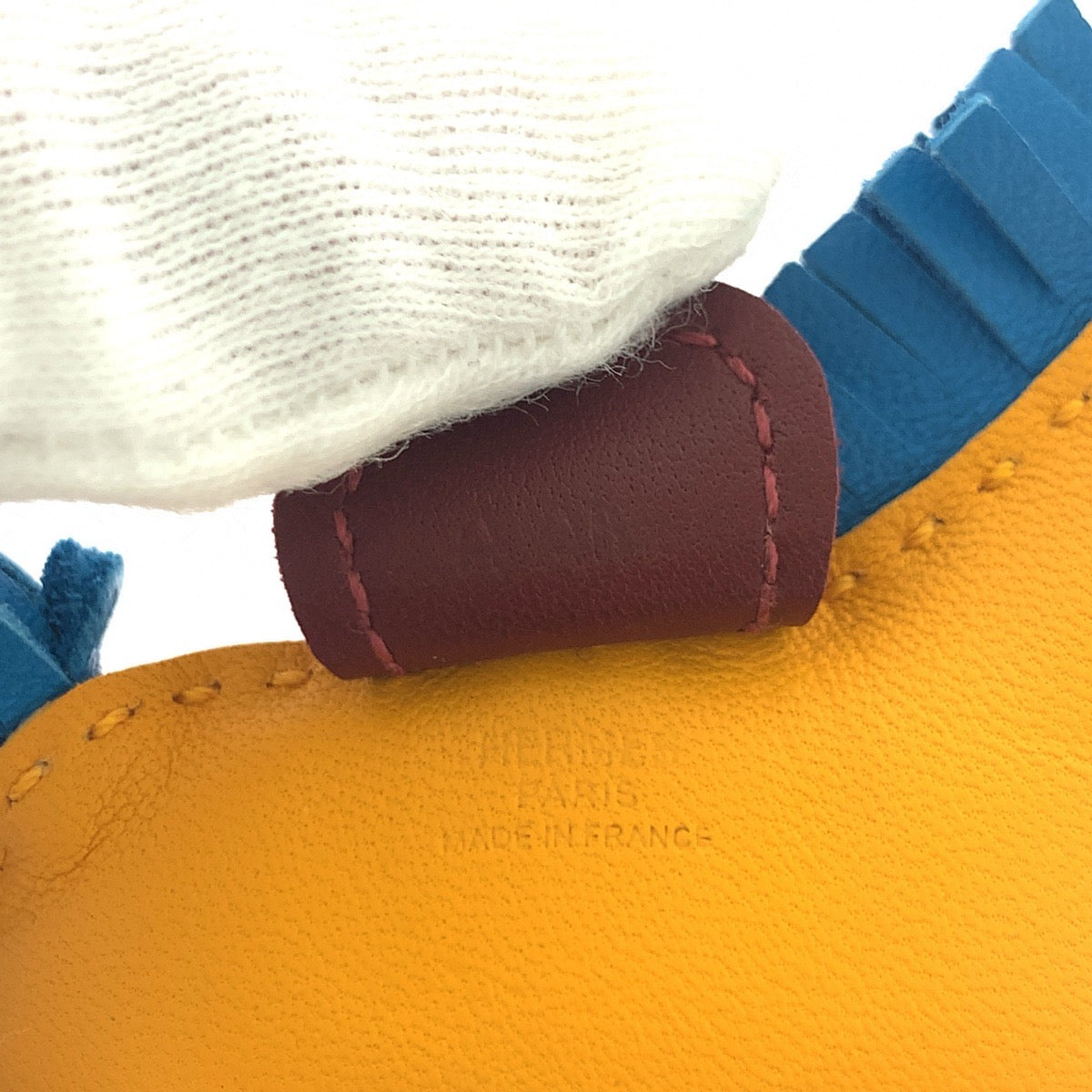 18965
HERMES エルメス ロデオチャームPM 男女兼用 イエロー マルチカラー アニョーミロ バッグチャーム キーホルダー A刻印  レディース A48