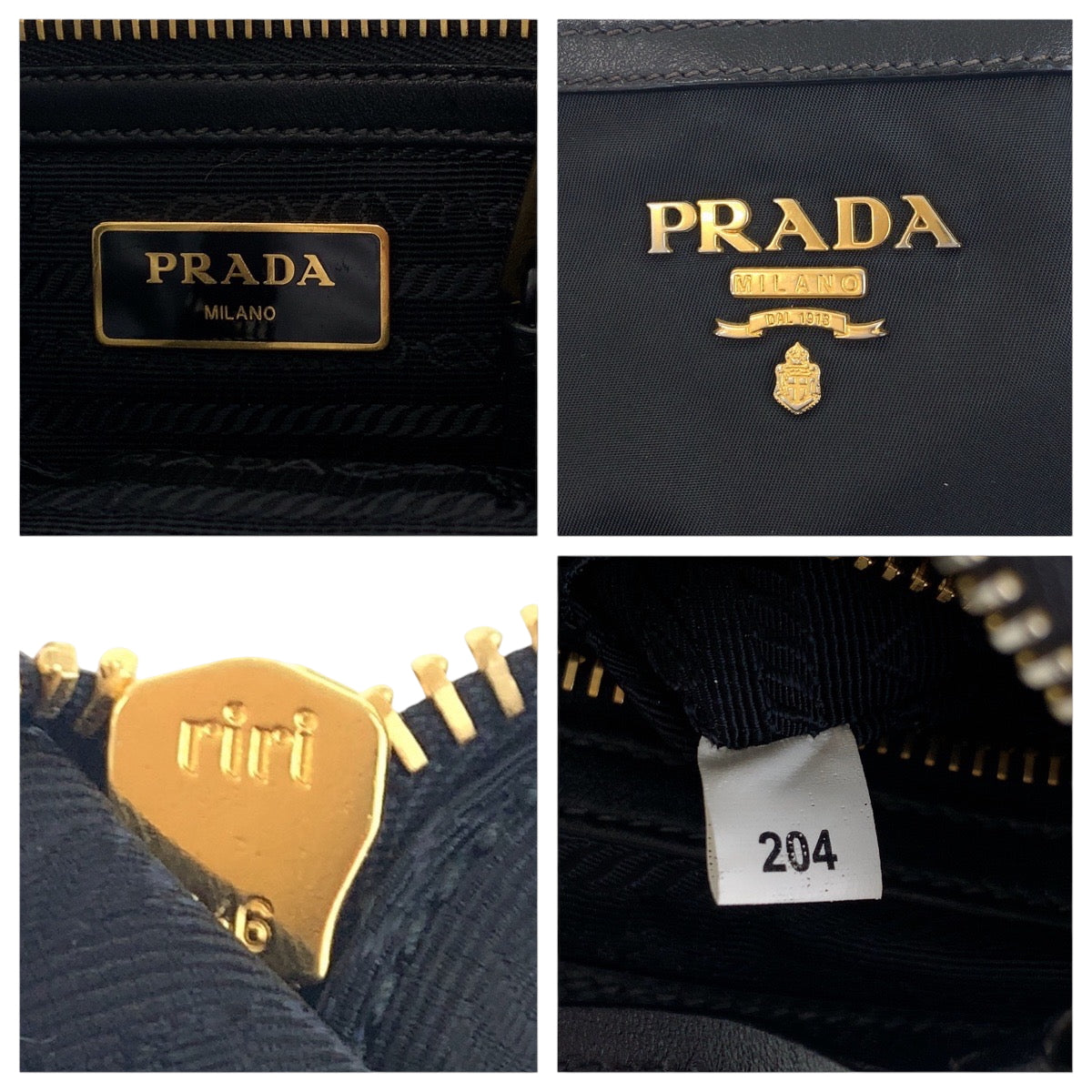18980
PRADA プラダ テスート ロゴ ブラック 黒 ゴールド金具 ナイロン 1BH046 ショルダーバッグ ポシェット  レディース ABP57