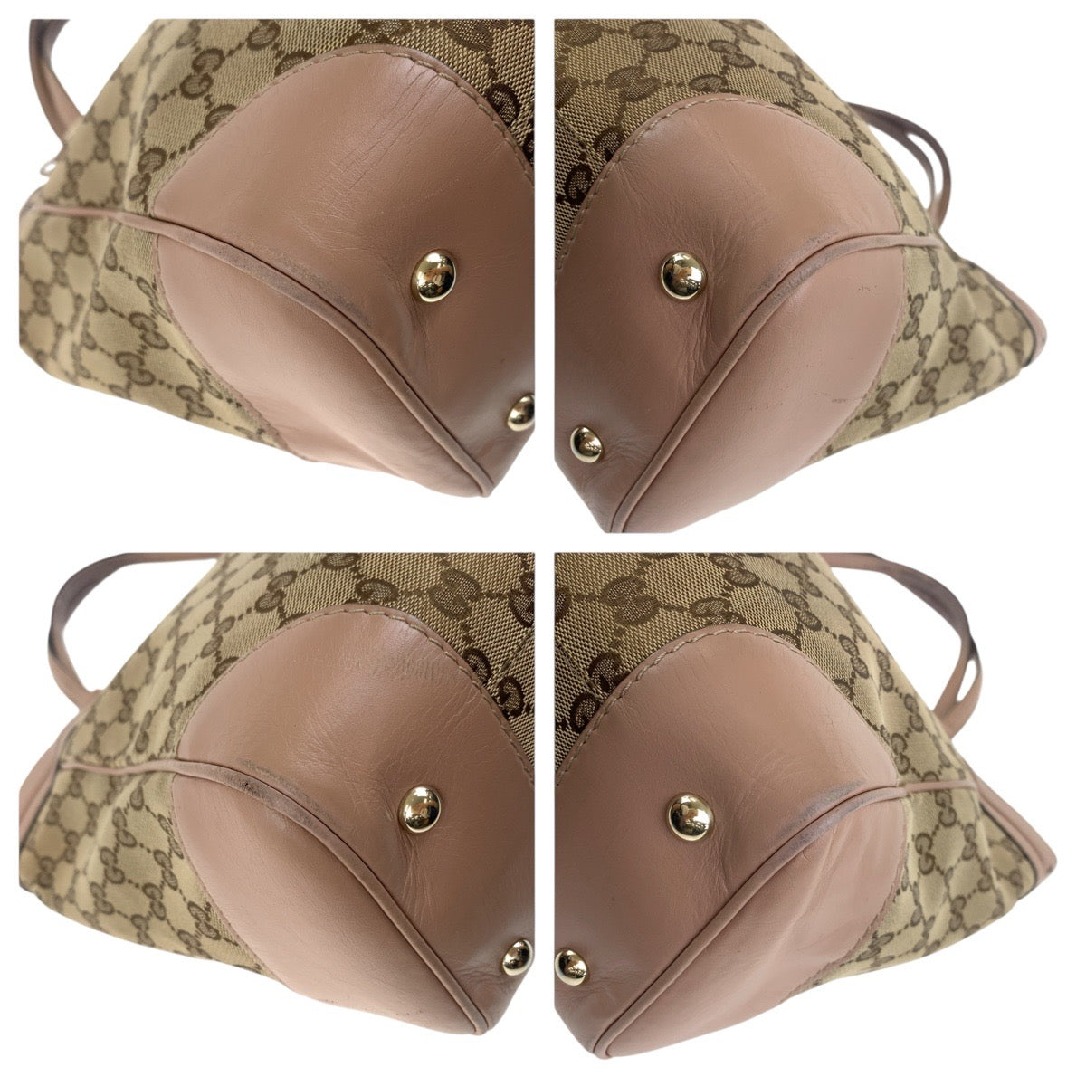 18981
GUCCI グッチ プリンシー ピンク ブラウン ゴールド金具 GGキャンバス / レザー 257061 トートバッグ ショルダーバッグ  レディース B20