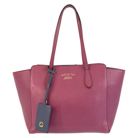 18982
GUCCI グッチ スウィング ピンク ブルー ゴールド金具 レザー 354408 トートバッグ ショルダーバッグ レディース AB41