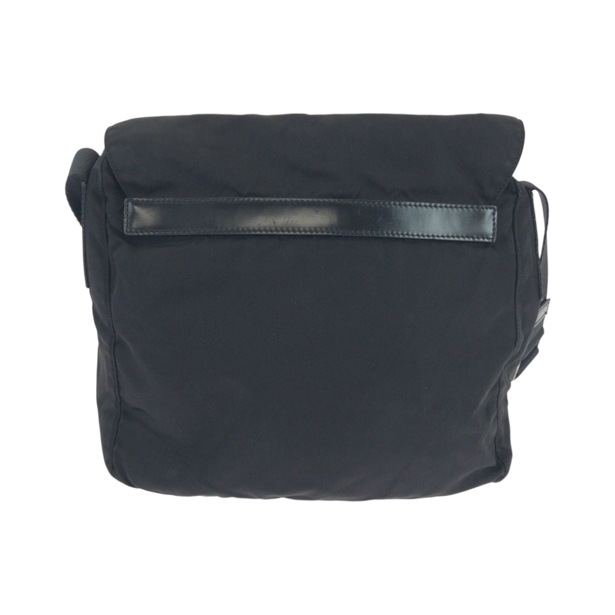 18983
PRADA プラダ テスート 三角ロゴプレート ブラック 黒 シルバー金具 ナイロン ショルダーバッグ ポシェット  メンズ ABP36