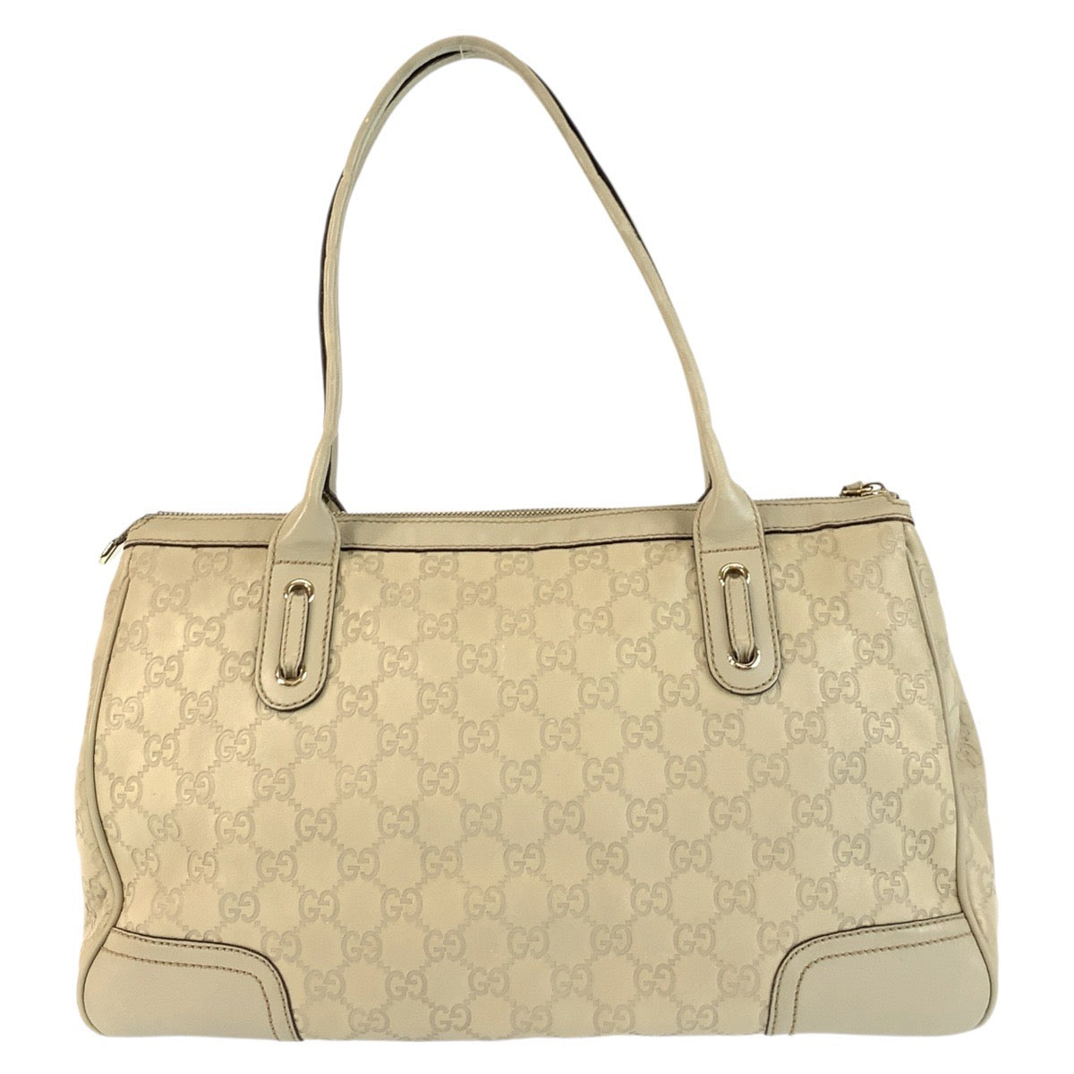 18984
GUCCI Guccissima Princy Beige Gold Hardware Leather 177052 Tote Bag Shoulder Bag Women's AB34
