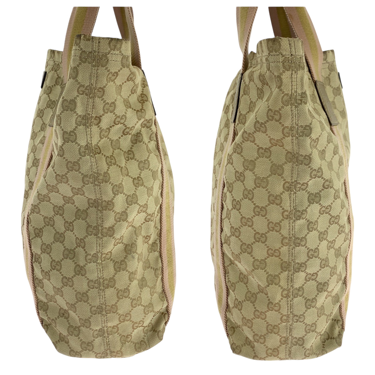 18989
GUCCI グッチ シェリーライン ベージュ ゴールド ピンク GGキャンバス 189669 トートバッグ ショルダーバッグ レディース AB34